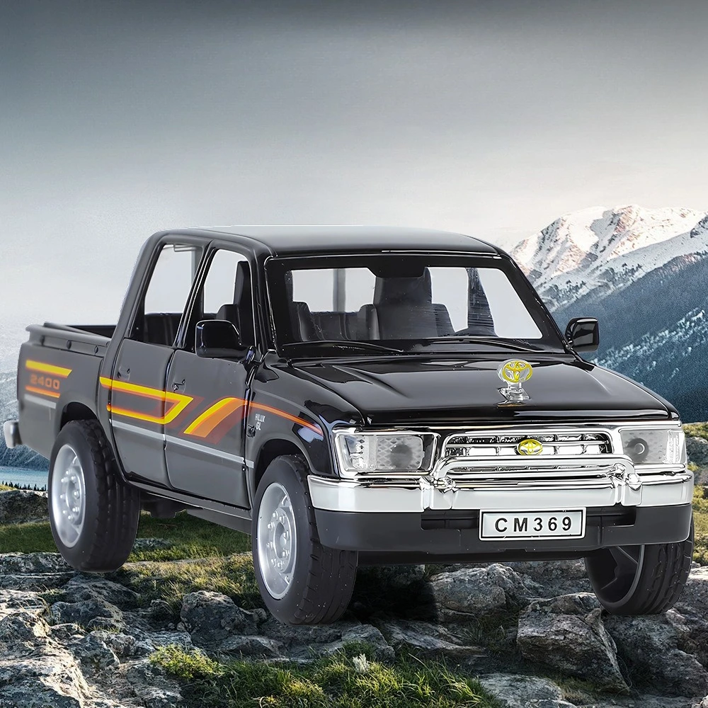 

1:32 Toyota Hilux внедорожник высокая имитация литья под давлением модель автомобиля из металлического сплава отказов звуковой свет автомобиль детский подарок