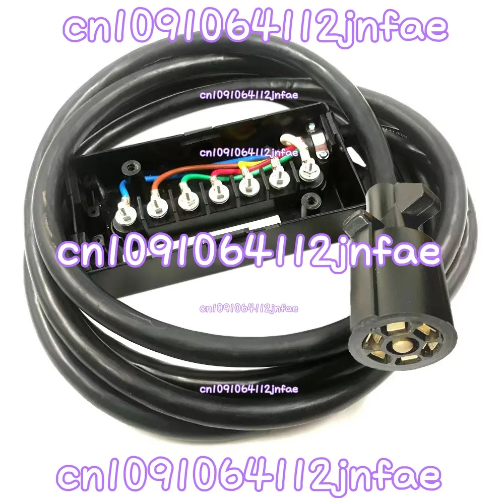 

Original American 7-core Trailer Cable with Junction Box, Cable Length 8 Feet, RV Power Cord -8ft