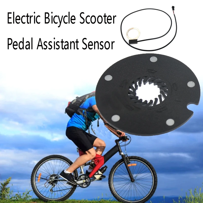 Ebike Conversion Kit 5 Magnet PAS System Assistant Sensor Electric Bicycle Scooter Pedal Assistant Sensor Black