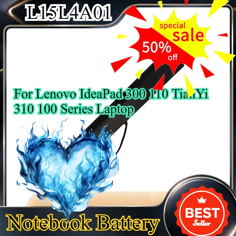 

L15L4A01 14.4V Battery For Lenovo IdeaPad 300 110 TianYi 310 100 Series Laptop