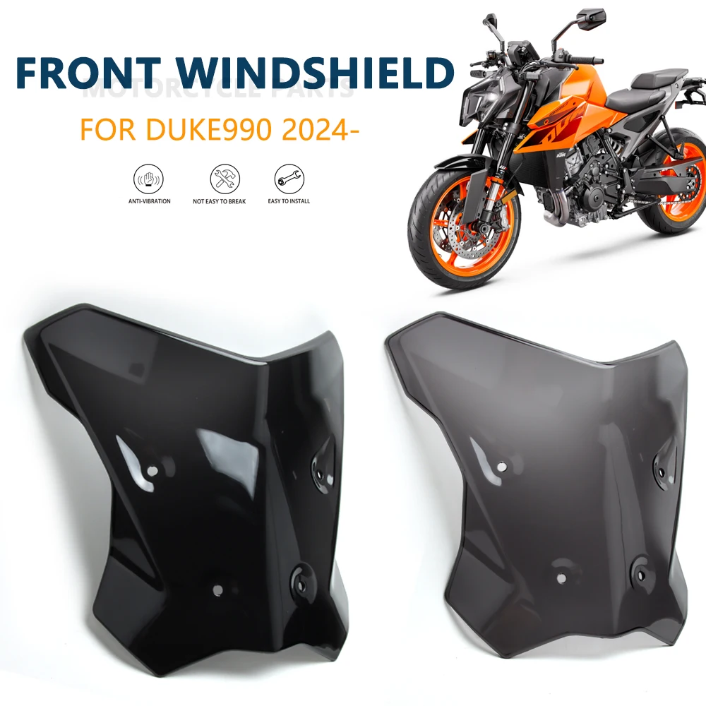 

NEW Motorcycle For KM 990 DUKE 990Duke 990 Duke 2024 Touring Windshield Windscreen duke990 Wind Deflectors 2024-
