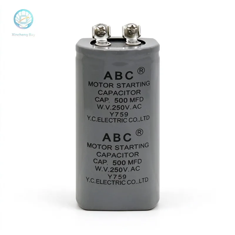 CD60 ABS Motor Starting Capacitor 250V 50UF 75UF 100UF 150UF 200UF 300UF 400UF 600UF 800UF 1000UF 1200UF Screw with Terminal MFD
