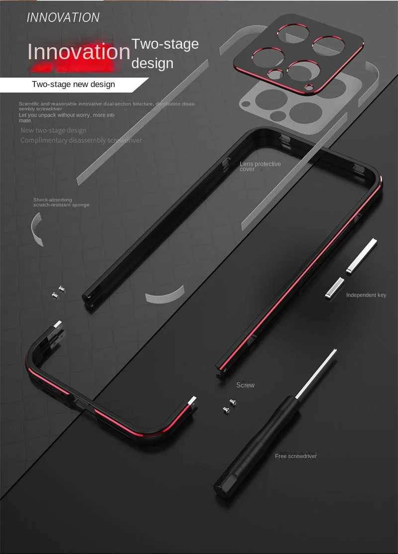 Bumper for Xiaomi 14 Pro 5G Ultra Thin Metal Bumper Frame Hard Cover Case for Xiaomi 14Pro Xiaomi14pro Aluminum Cover Protector