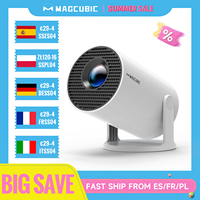 Magcubic Projector 4K Android 11 HY300 Pro Wifi6 260ANSI Allwinner H713 BT5.0 1080P 1280*720P Cinema Outdoor Portable Projetors