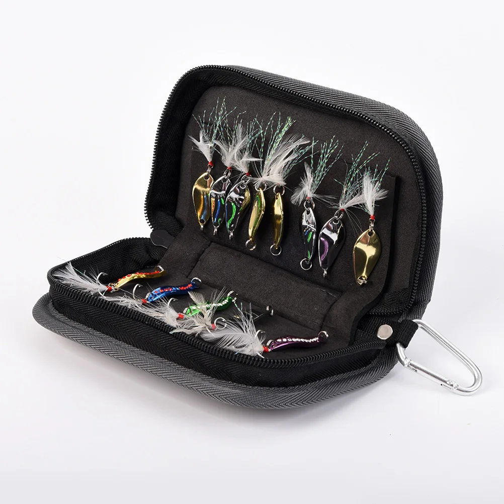 

1pc Hook Accessories Storage Bag Portable Bait Canvas Bag Oxford Cloth Durable Fishing Line Storage Box For Outdoor Fishing Gear