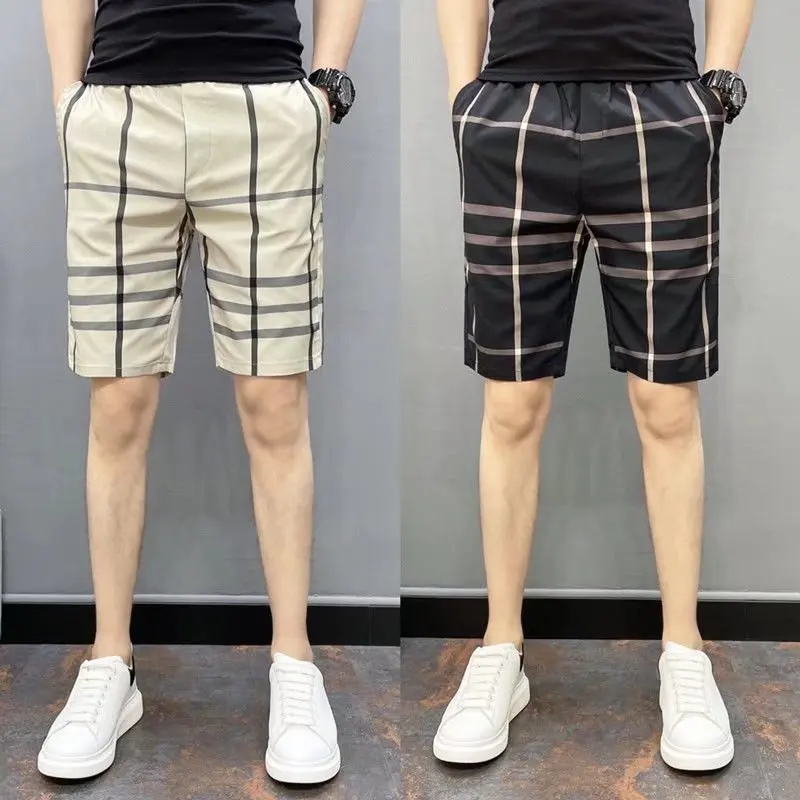 

American Retro Shorts for Men in Summer, Thin and Loose Fit, with a 50% Trend for Wearing Outside. Ins Trendy Brand High Street