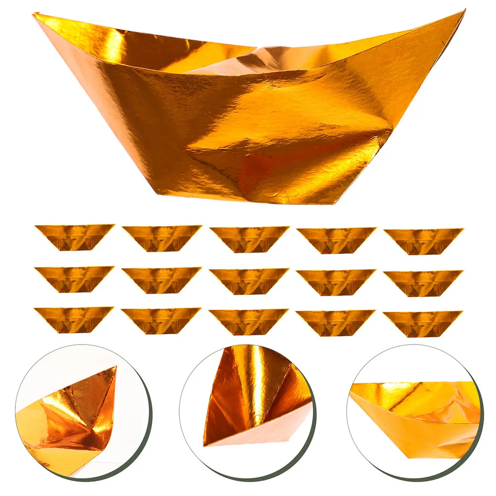 100Pcs Ancestor Money Paper Semi-Finished Gold for Qingming Festival Ghost Festival DIY Sacrificing Worship Supplies