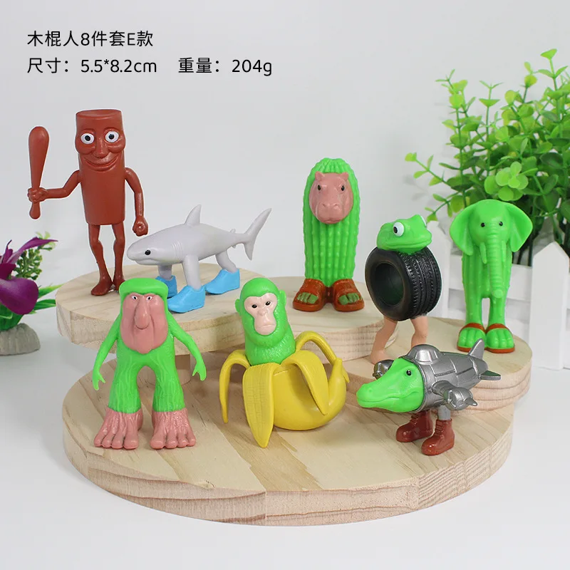 Tung Tung Tung Sahur Tralalero Tralala ตัวเลขของเล่น Figurine Collector's Figure Action Shimpanzini Bananini เครื่องประดับตุ๊กตา
