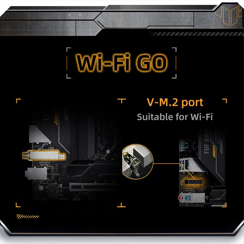 Tarjeta WiFi Intel AX210 AX210ngw WFi6E, tarjeta de red inalámbrica con Bluetooth 5,3, adaptador Wi-Fi para ASUS B550, X570, Z270, X99, V-M.2, WiFi Go