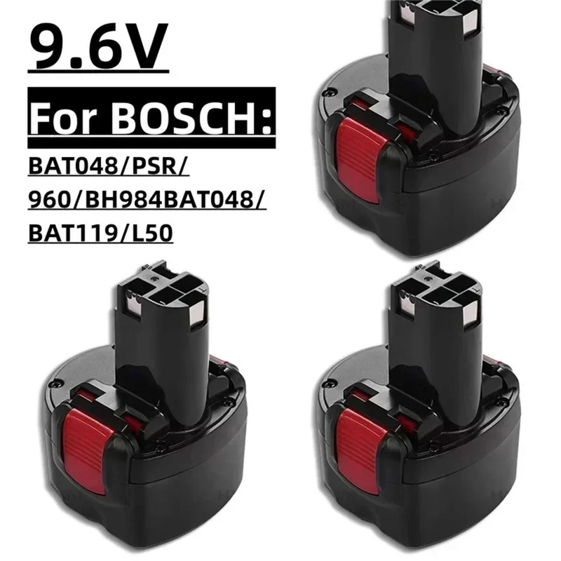 

For BOSCH rechargeable battery, power tools, BAT048, NI-MH, 9.6V, 12800mAh, PSR 960, BH984, BAT048, BAT119, L50