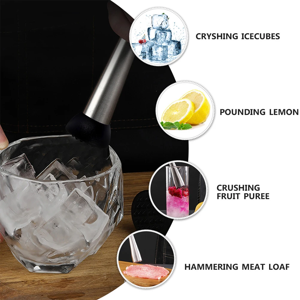 

4pcs Cocktail Tools Set Stainless Steel Bar Tools For Home Party Martini Mixing Kit Easy Clean Barware Accessories