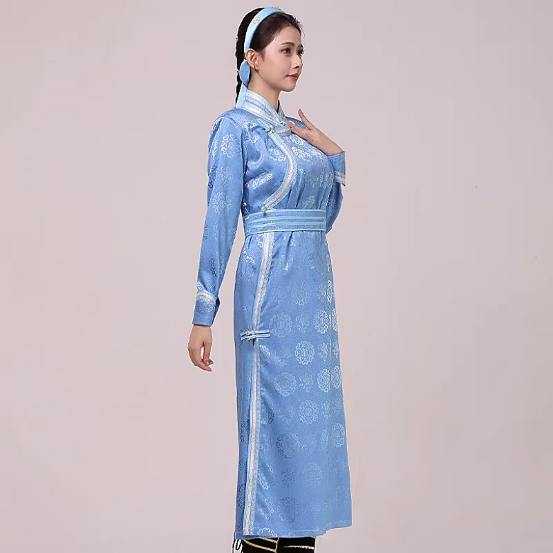 Chinese Women's Mongolian Clothing Dress Mongolian Robe Performance Costume