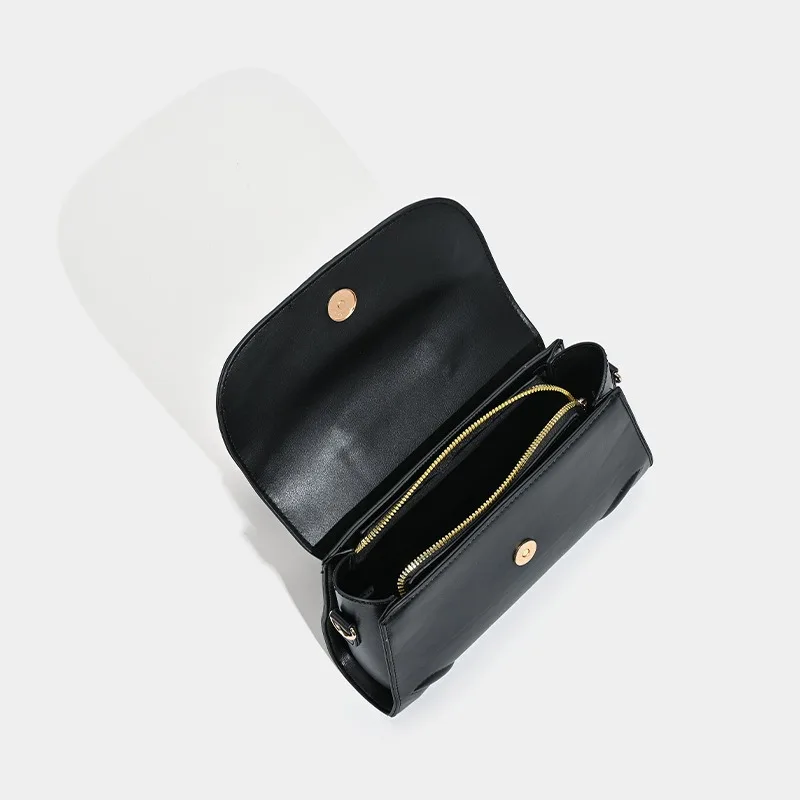 Trendy Black Synthetic Leather Handbag, Ideal for Girls and Women Globally - Top Handle & Single - Shoulder Crossbody