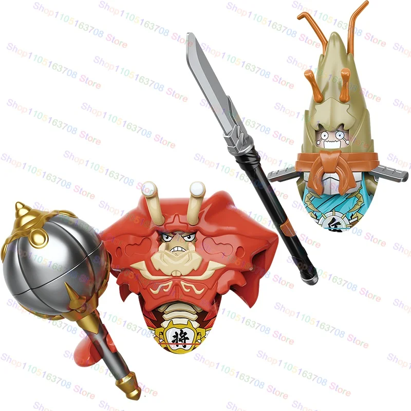 Dessin animé le voyage ouest crevettes soldat crabe modèle général blocs MOC briques ensemble cadeaux jouets pour enfants 3031930319