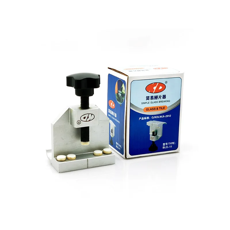 Simple chip breaker Tile glass Boundary clamp splinter Cutting glass Separator Glass knife auxiliary device