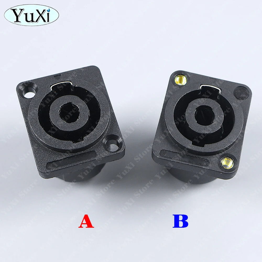 2-20pcs XLR 4 Pin Speakon Panel Mount Board Connector 4 Poles Powercon Female Jack Socket XLR Audio Video Cable Wire Adapter - view 5