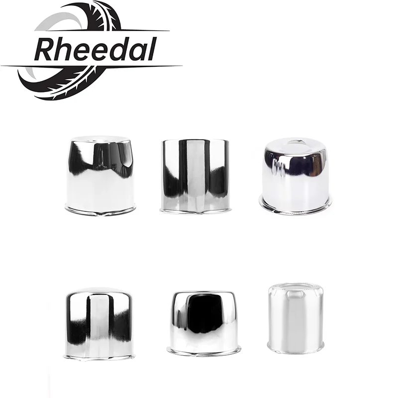 

Rheedal 4PCS 108mm/4.25" Hub Aluminum Push Thru Wheel Center Caps For Trailers Trucks SUVs RV Wheel Rims Push Thru Steel Carbon