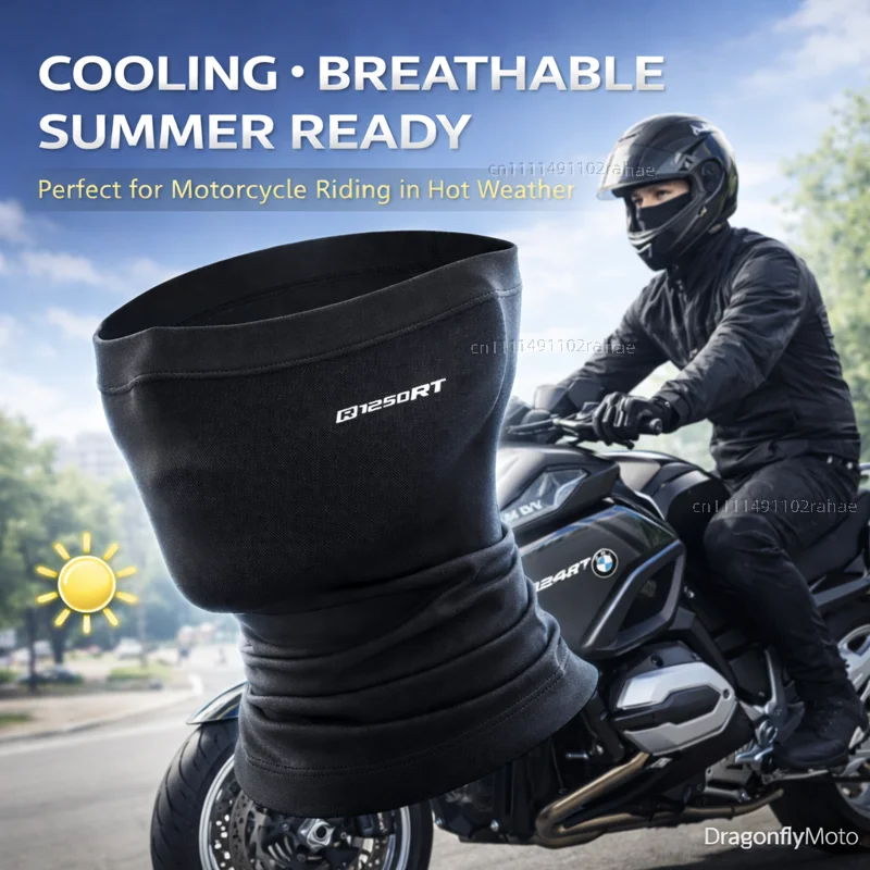 

Для мотоциклов BMW R1250RT R1250 RT R 1250RT 2004-2013: летняя охлаждающая дышащая маска для лица, гетр для шеи, балаклава с индивидуальным логотипом
