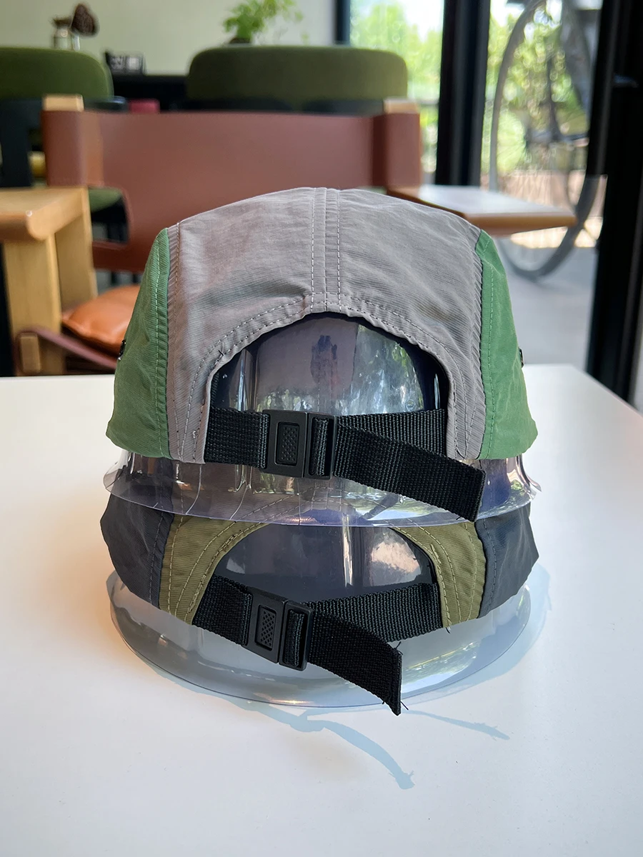 التجفيف السريع حافة مسطحة خمسة ألواح قبعة التزلج في الهواء الطلق الهيب هوب قبعة بيسبول الرياضة حماية من الشمس للجنسين #3