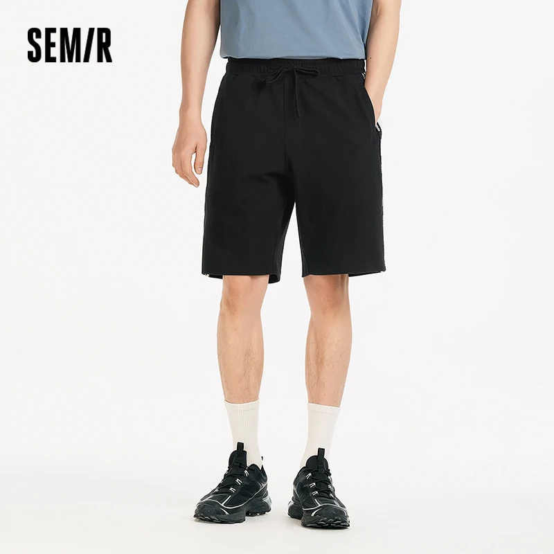 

Semir повседневные шорты мужские спортивные стильные свободные прямые брюки 2025 новые летние стильные вязаные брюки