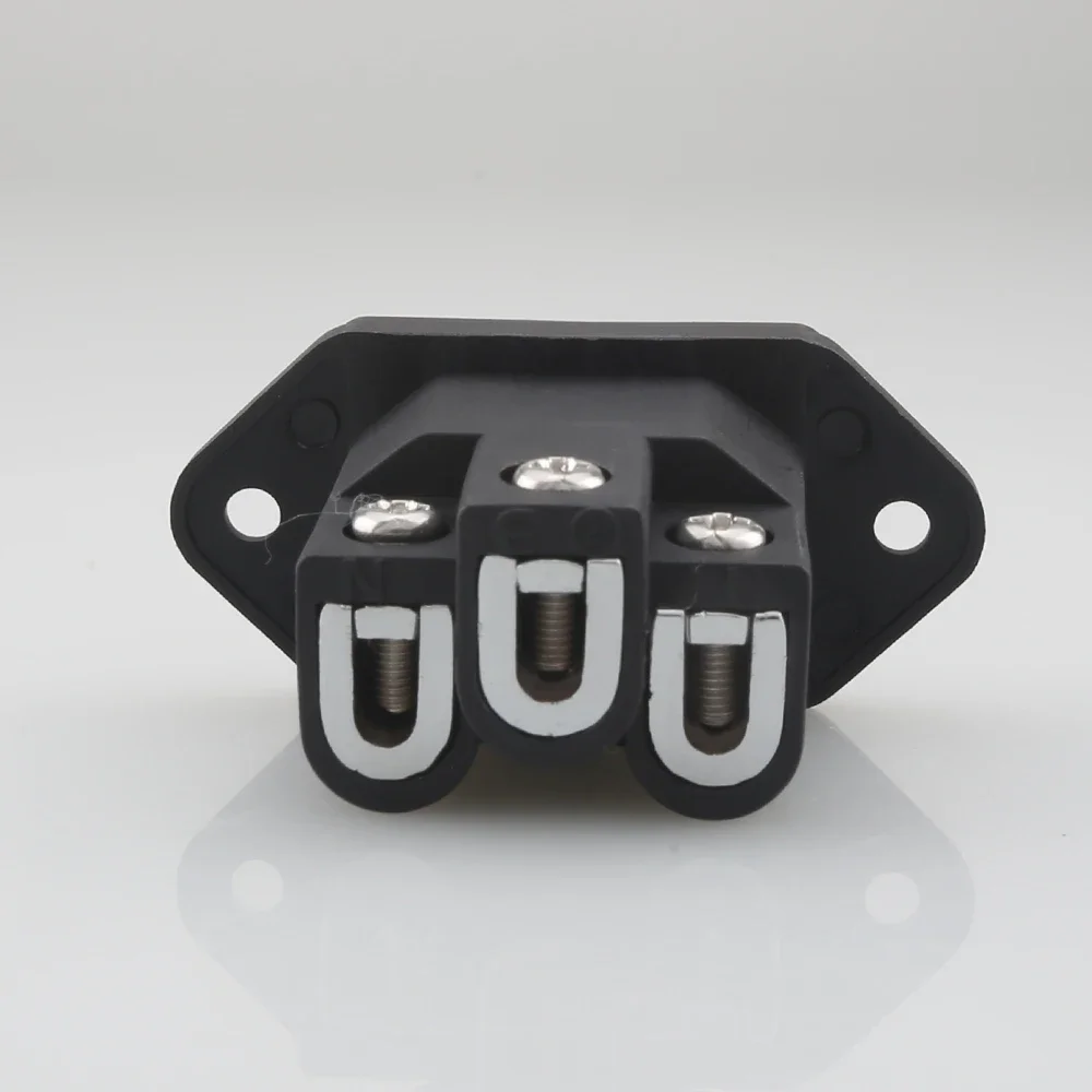 Entrada de enchufe IEC de alta gama sin soldadura chapada en rodio de cobre rojo puro Viborg VI06BR