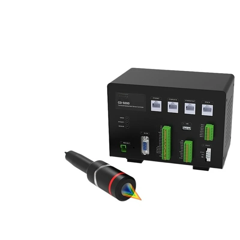 Photon Precision Spectrum Confocal Displacement Ranging Sensor Color Laser Metal Glass High and Low Thickness Detection