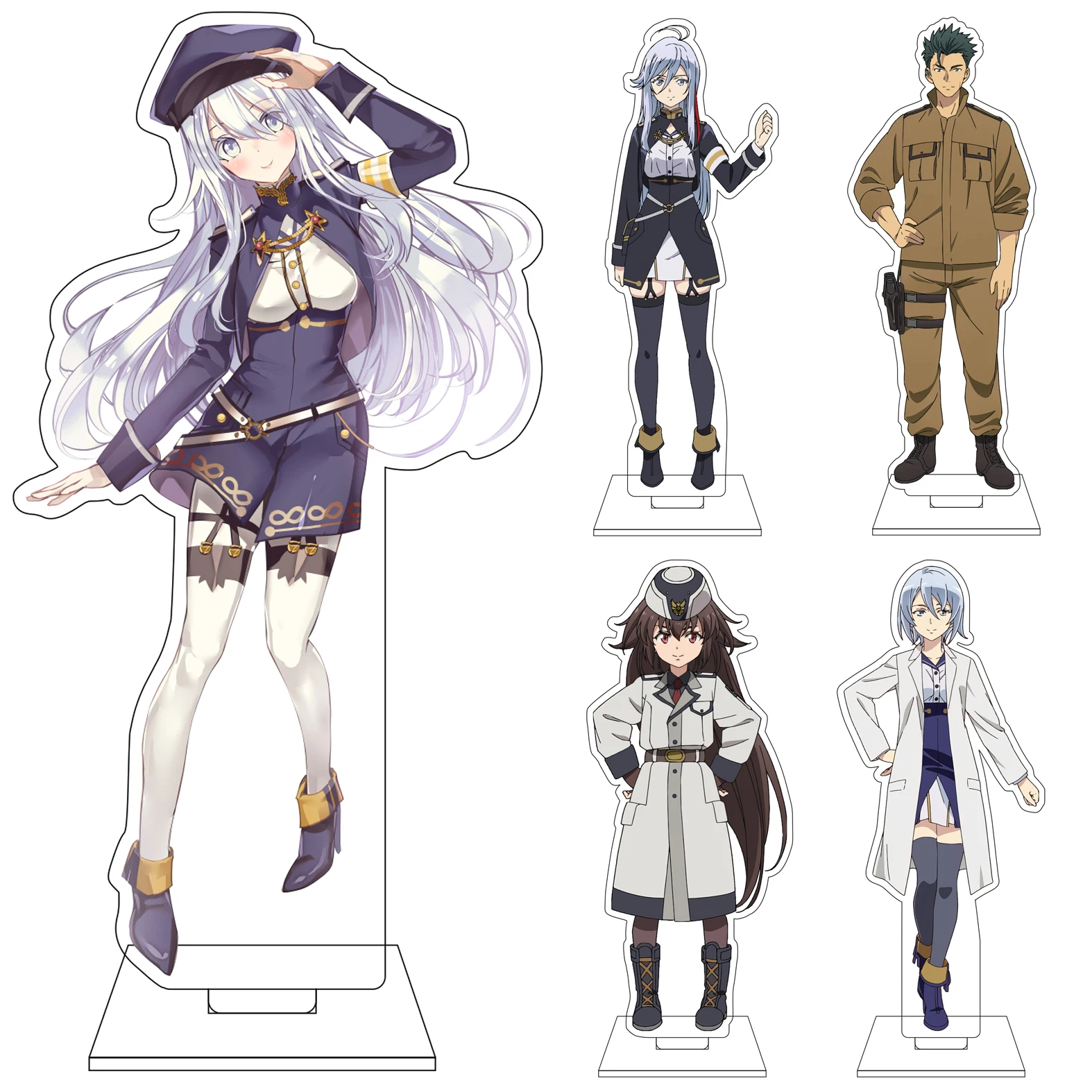 16CM Anime 86 Eighty-Six Cosplay Acryl-Standfigur Mini-Figur Geschenke Vladilena·Milize Shinei Nouzen Acryl-Figur Standplatte