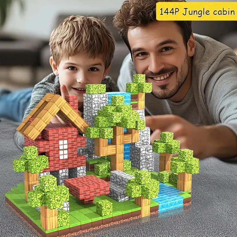 

Магнитные строительные блоки создают горнодобывающий магнитный мир для мальчиков и девочек, набор магнитных головоломок, сен Монтессори