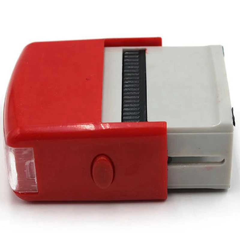 10X Set cap tinta sendiri dapat dipersonalisasi kustom DIY nama bisnis cetak alamat stempel karet dengan Kit Pinset