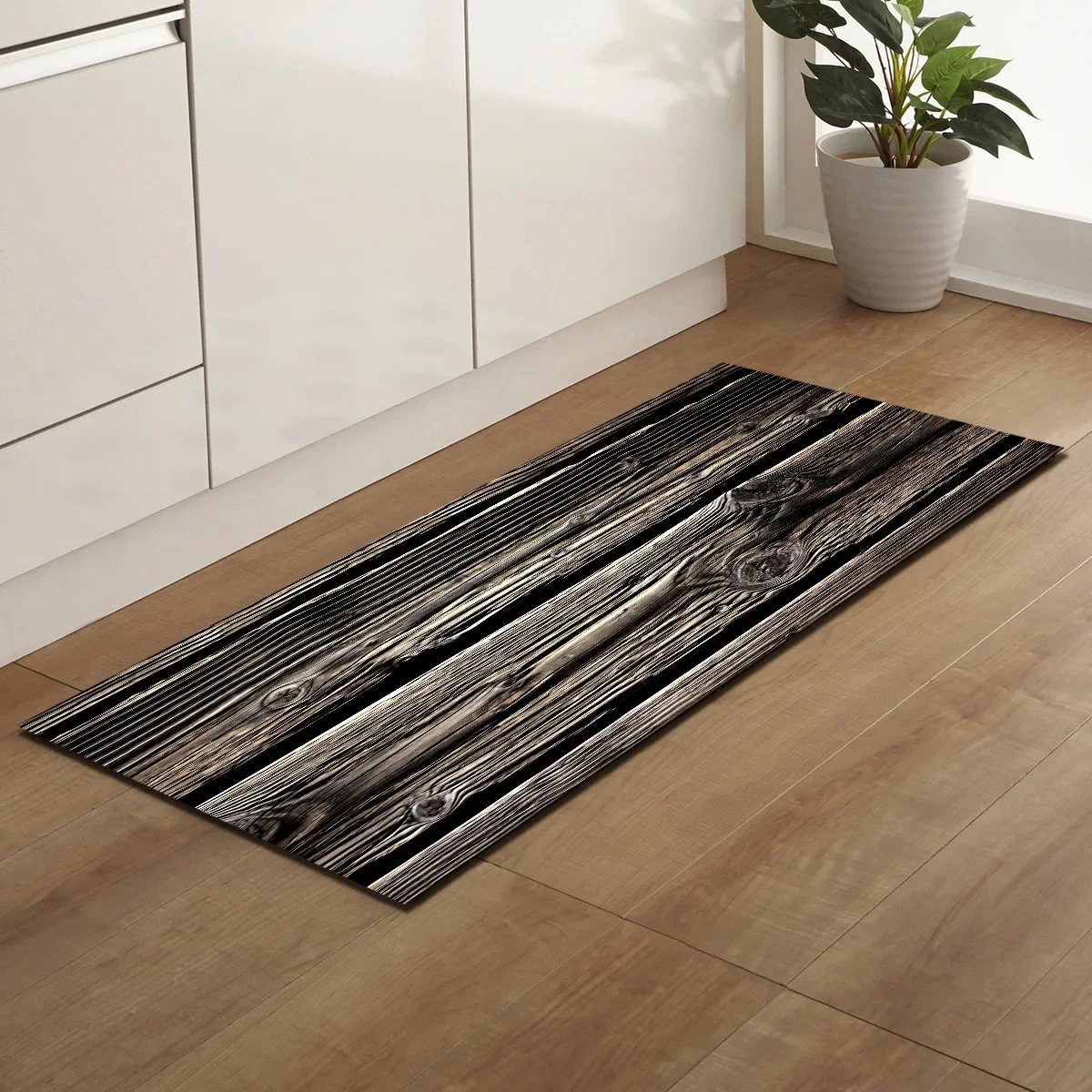 Modern Kitchen Mat Long Strip Bedroom Entrance Doormat 3D Pattern Home Floor Decoration Living Room Carpet Bathroom Non-Slip Rug