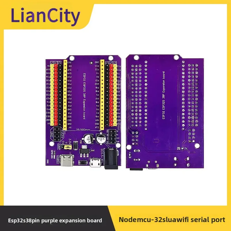 ESP32S 38Pin Purple Expansion Board IoT Development NodeMCU-32S Lua WiFi Serial Port