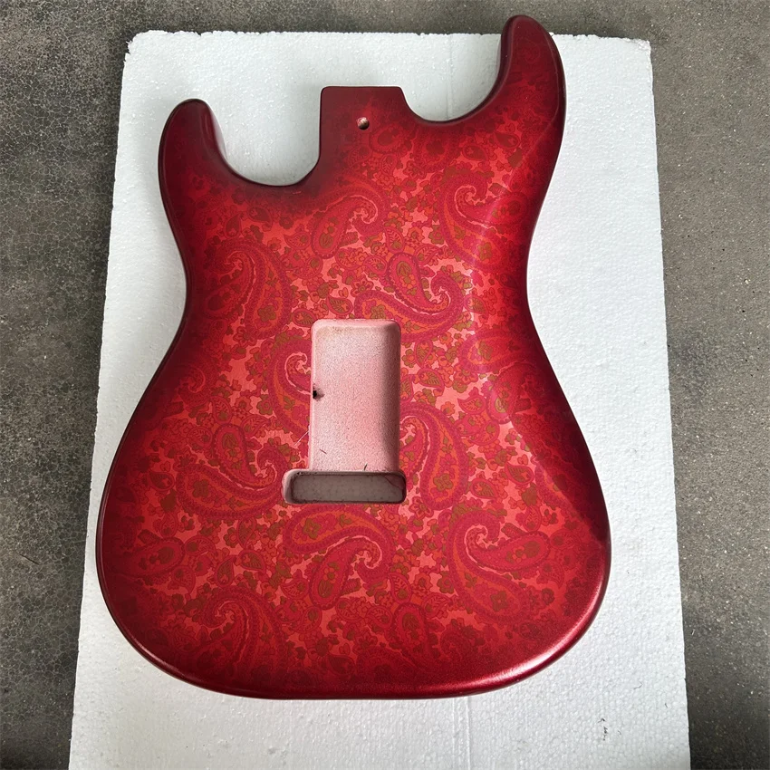 New red electric guitar body, wholesale and retail.