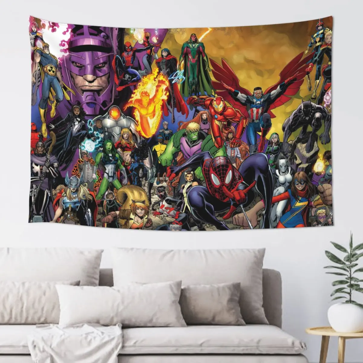 New MARVEL Room MARVEL Super Hero Tapiz Wall DecorationDecor Wall Decoration Curtain Birthday Gift