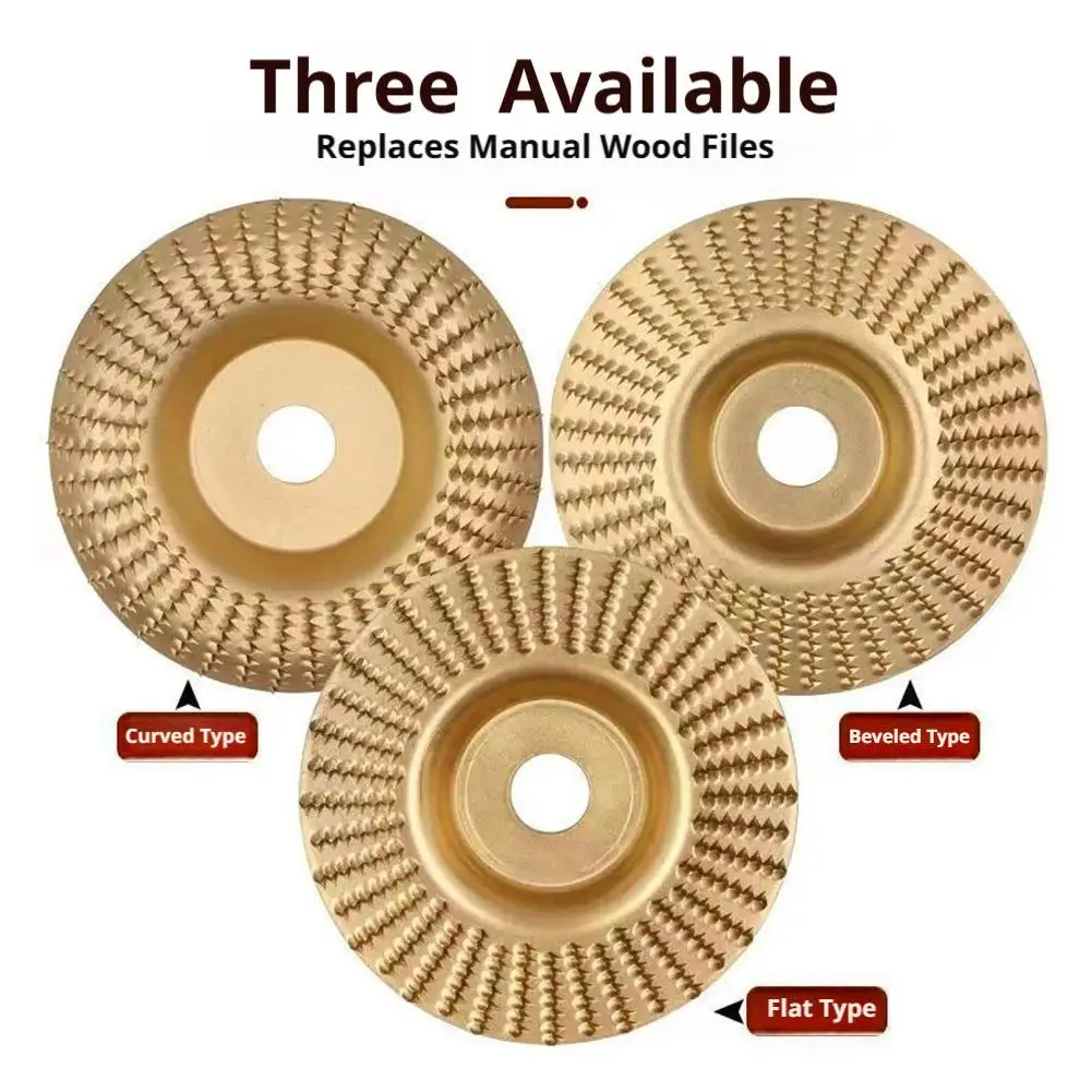 3-teiliges Holzschnitz-Schleifscheiben-Set, Schleif- und Polierscheibe für Holzschneidebretter, Formgebung, Schleifpads, Werkzeug – Detail 7