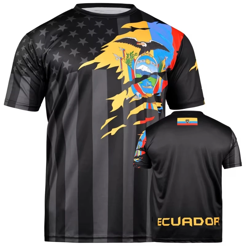 2026 Summer 3D Print Colombia Haiti T-Shirt for Men Brazil Argentina Short Sleeve Tees Fashion Casual Round Neck T Shirts Sport