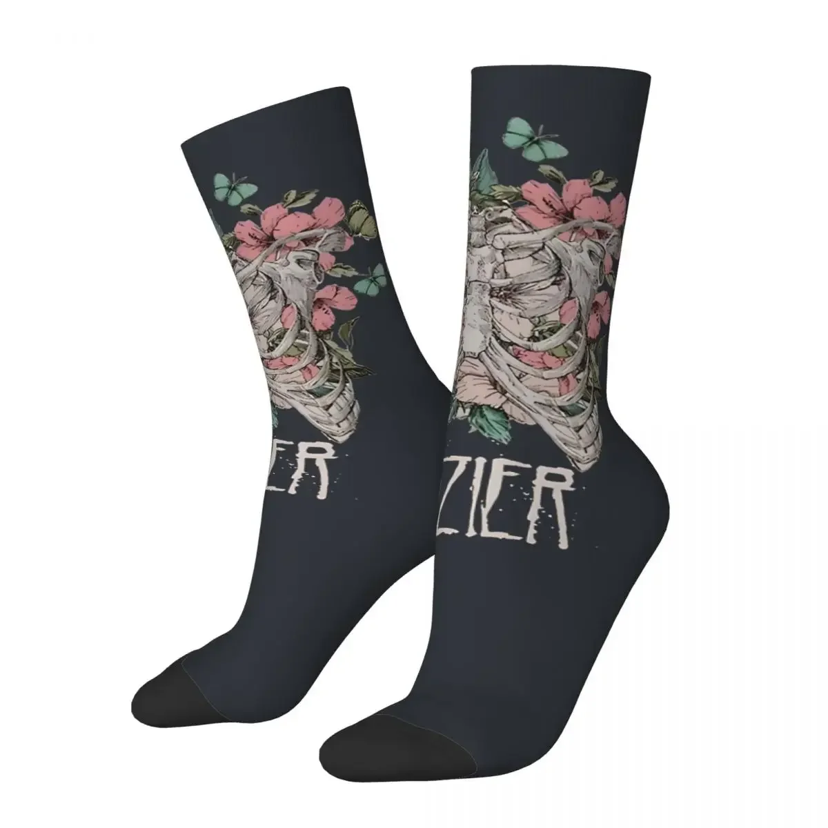 Crazy compression Unreal Unearth - Flower Sock for Men Vintage Hozier Seamless Pattern Crew Sock Novelty