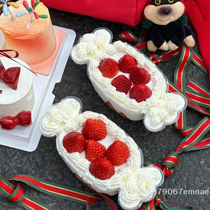 20-Piece Candy-Shaped Cake Boxes Perfect for Desserts Cakes Fruit Salads Suitable for Holiday Events Birthdays