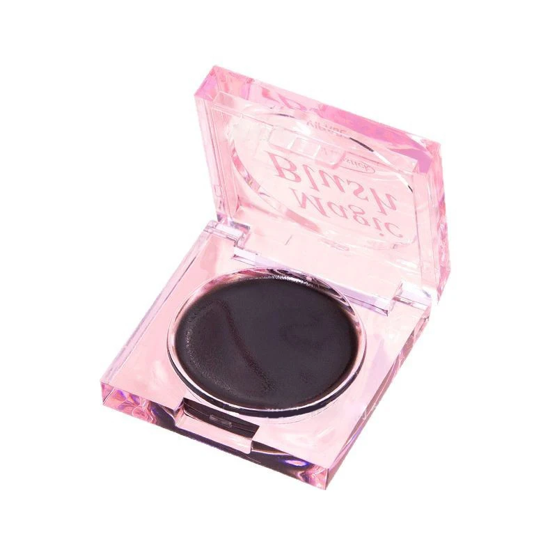 Preto cristal blush multi bálsamo magia mudança de temperatura blush gel creme para lábio maquiagem dos olhos rosa bochecha matiz rouge paleta