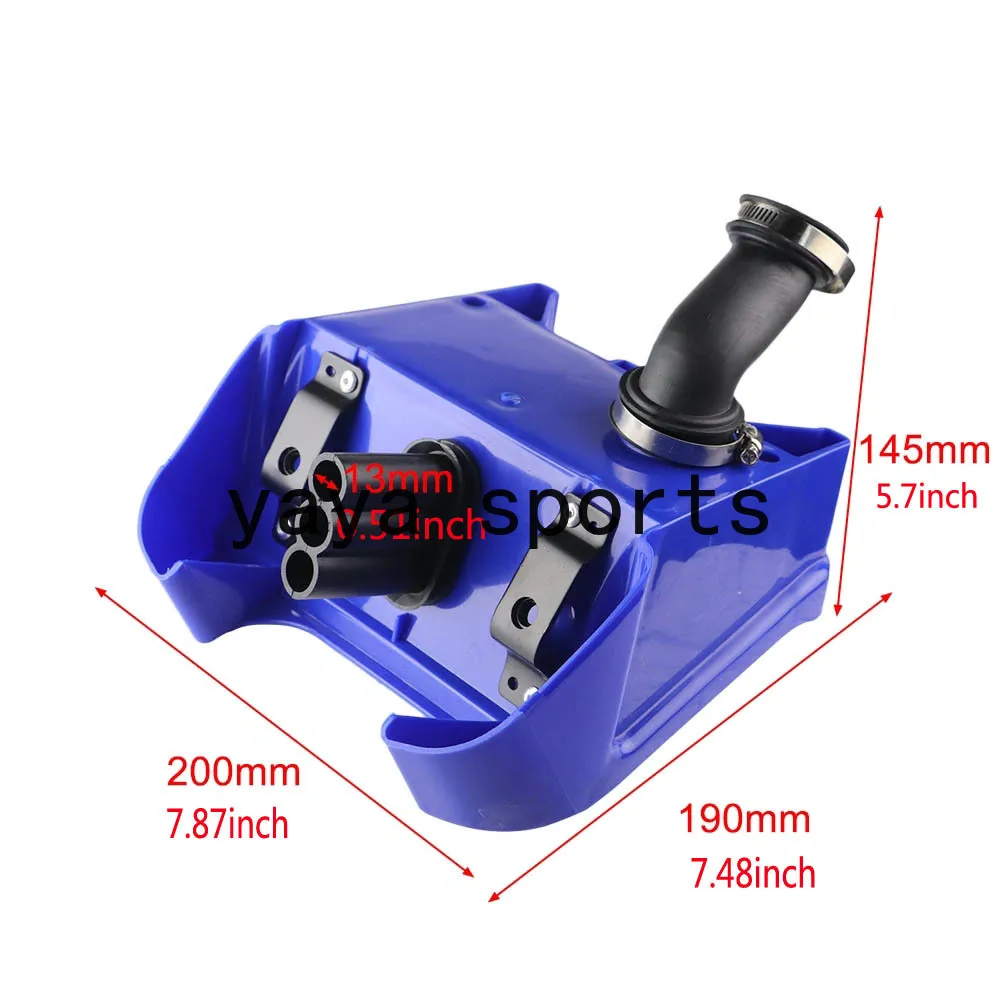 Blue Black Air Filter Cleaner Box Assembly Compatiable For Yamaha PEEWEE PW 80 PW80 Pit Bike Mini Motocross