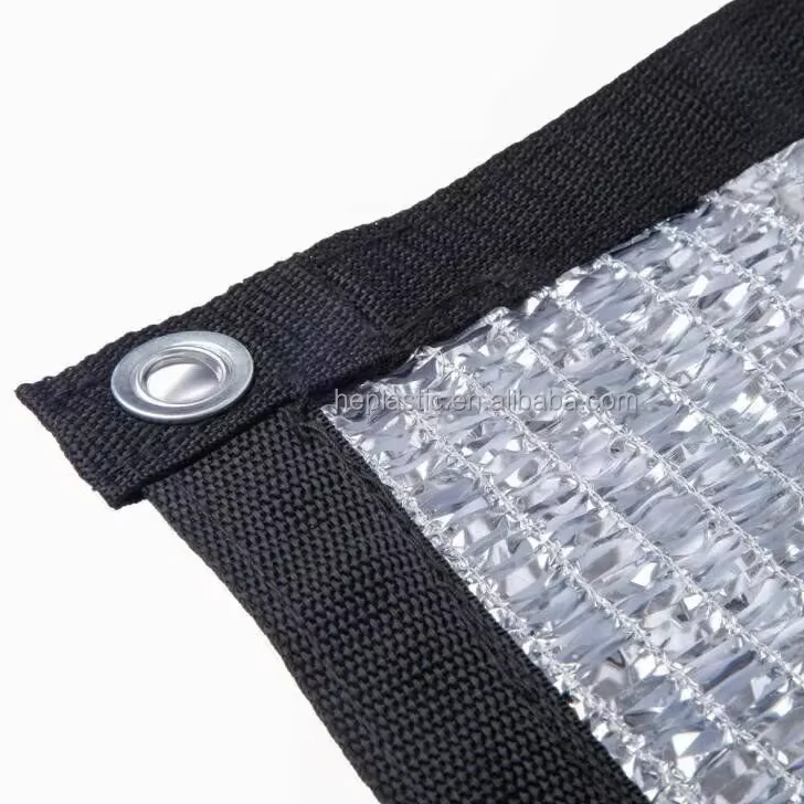 20254×6m アルミ遮光ネット アルミ遮光スクリーン シルバーアルミネット プラスチック農業用遮光ネット