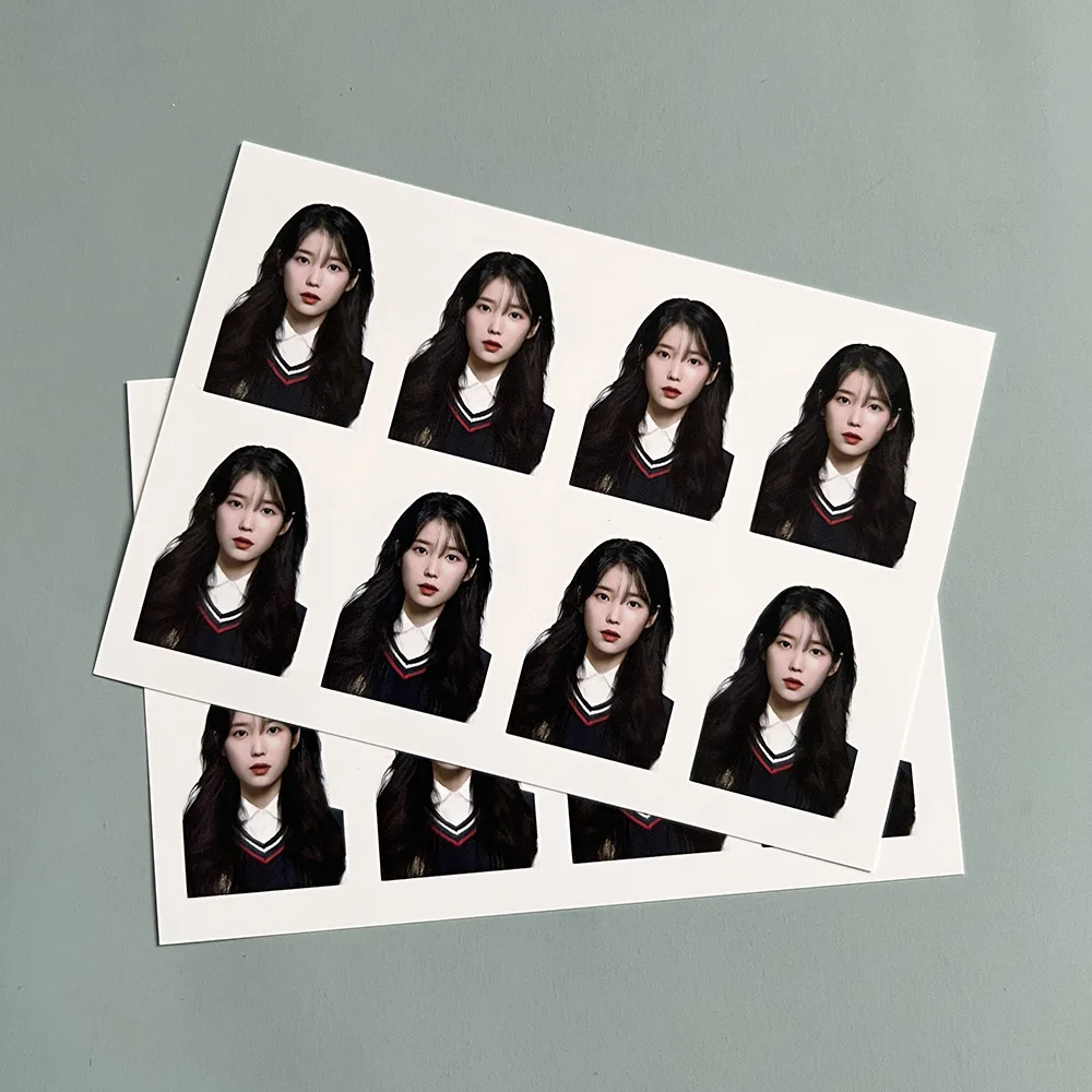 Kpop Idol  Lomo Cards Photocards IU 1 Inch  ID Photo Card Postcard for Fans Collection