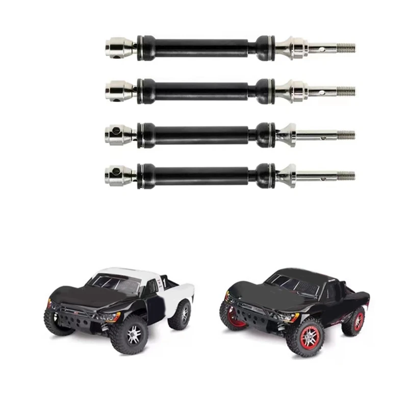 4Pcs Stahl Vorne/Hinten CVD Antriebswelle Ersatzteile Zubehör Für RC Auto Traxxas 1/10 Mini E-Revo Summit SLASH 4WD,R126