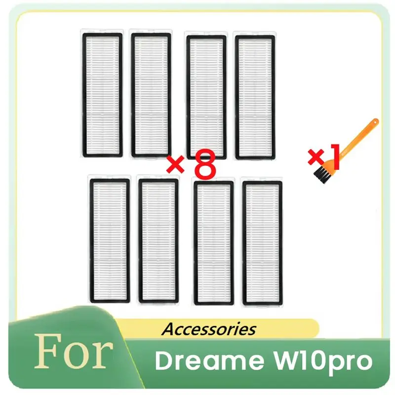 

Набор из 9 HEPA-фильтров с чистящей щеткой для робота-пылесоса Dreame W10pro, запасные части