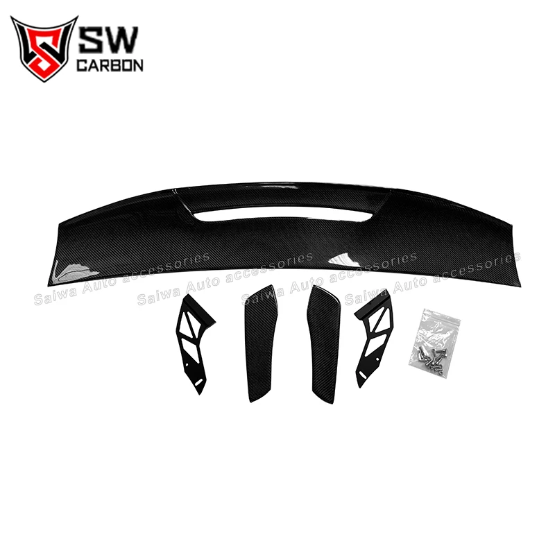 MAD Style Carbon Fiber Rear Trunk Spoiler Wing For BMW M2 M3 M4 M5 M6 Audi GR86 GT86 Benz GUniversal Rear Wing Car  Body kit