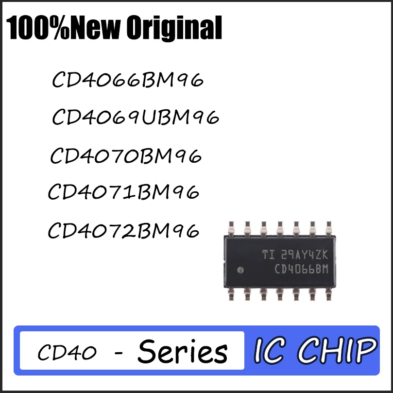 

50PCS Brand new CD4066BM96 CD4069BM96 CD4070BM96 CD4071BM96 CD4072BM96 SOIC-14 Quality assurance