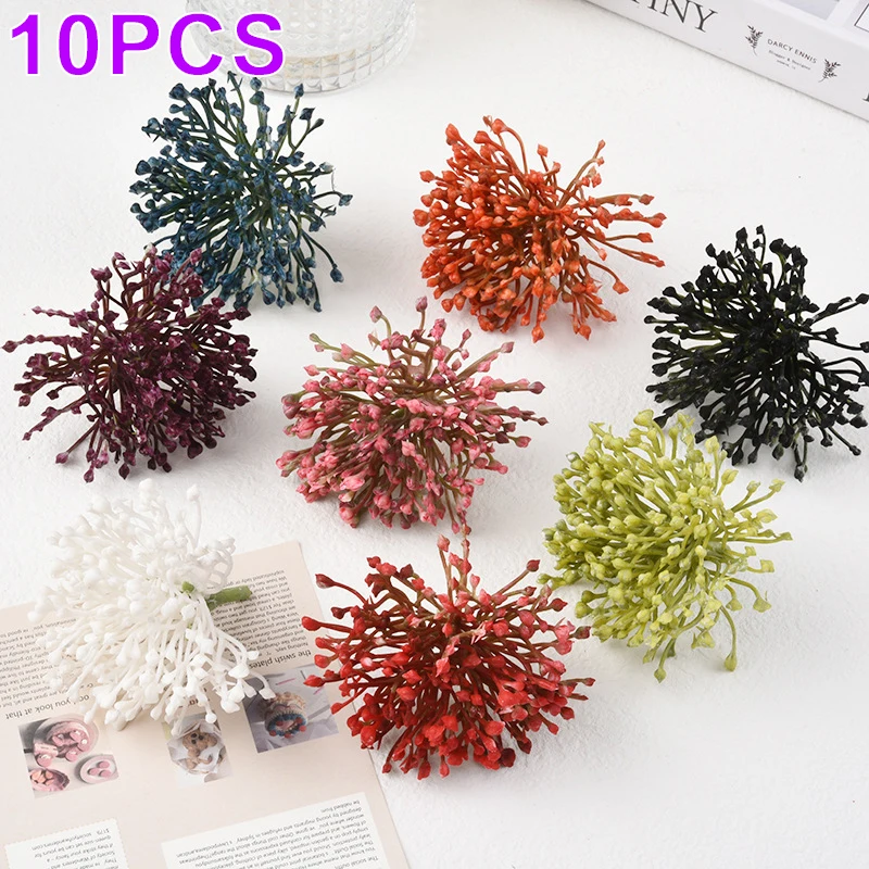 

Artificial Flowers 10PCS Tennis Claw Chrysanthemum Head Wedding Flower Wall Flower Arrangement DIY Accessories Decoration