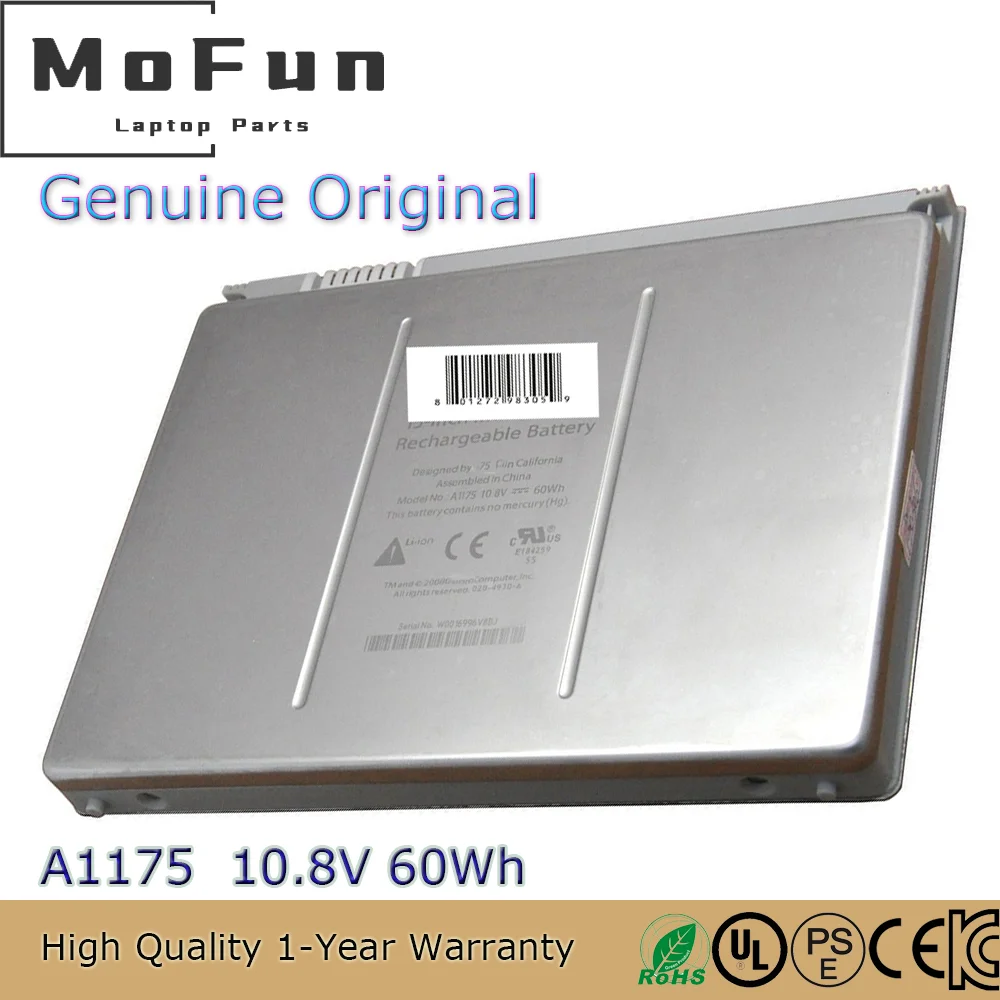 

Brand New Original A1175 10.8V 60Wh Laptop Battery for Apple MacBook Pro 15" A1150 MA466LL/A MA348/A MA464