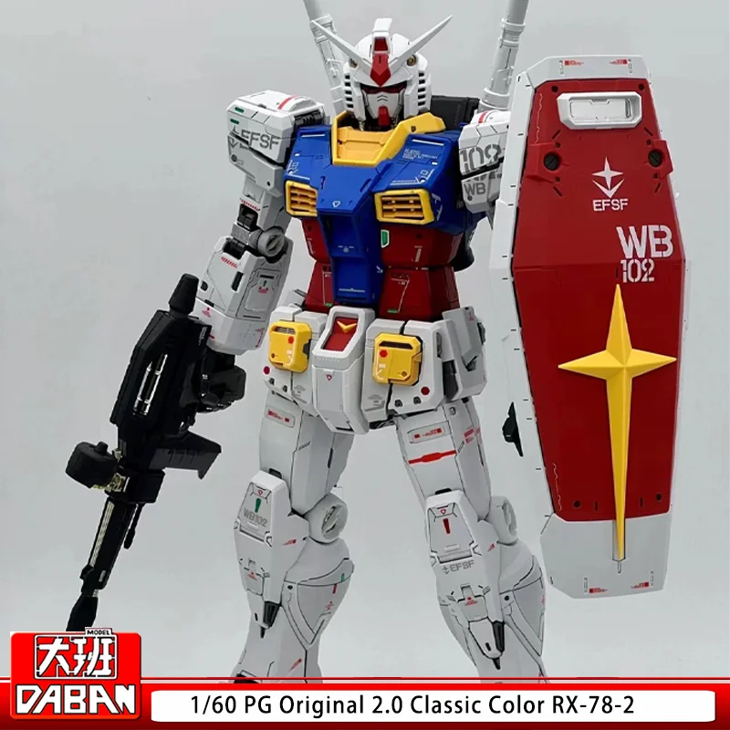 In stock: Daban Mech Assembly Model Kit PG UNLEASHED PGU 1/60 RX-78-2 Original 2.0 Classic Color Action Figure