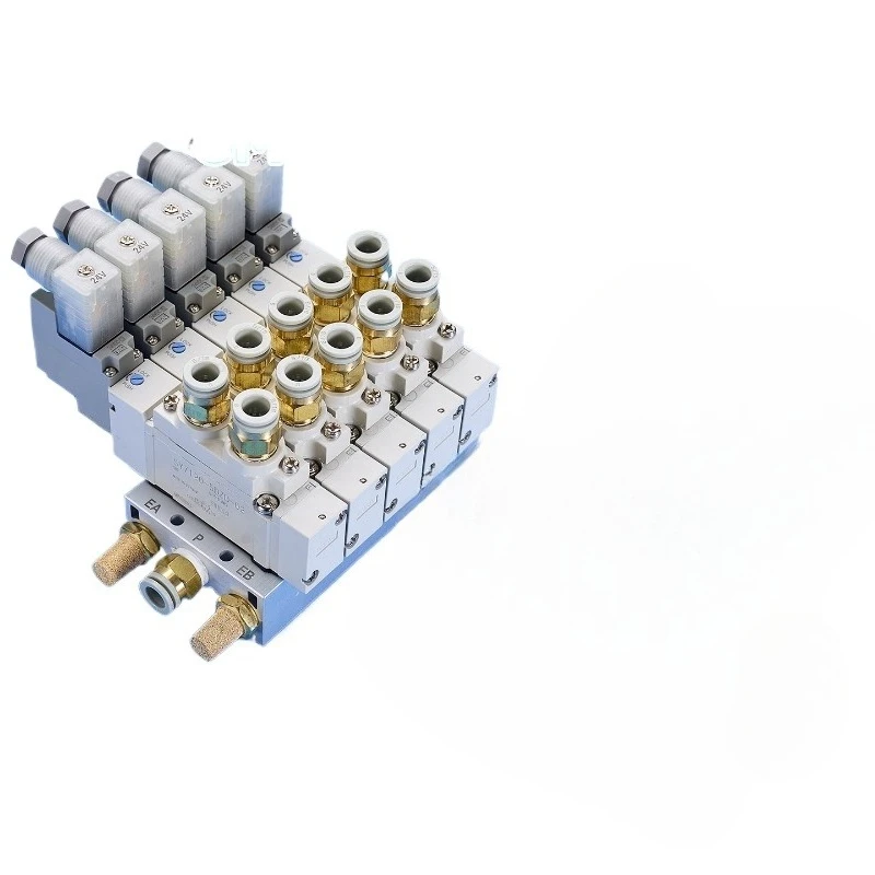 For Pneumatic Solenoid Group Custom SY3120 5120 7120 9120 24V Control 2-position 5-way Island