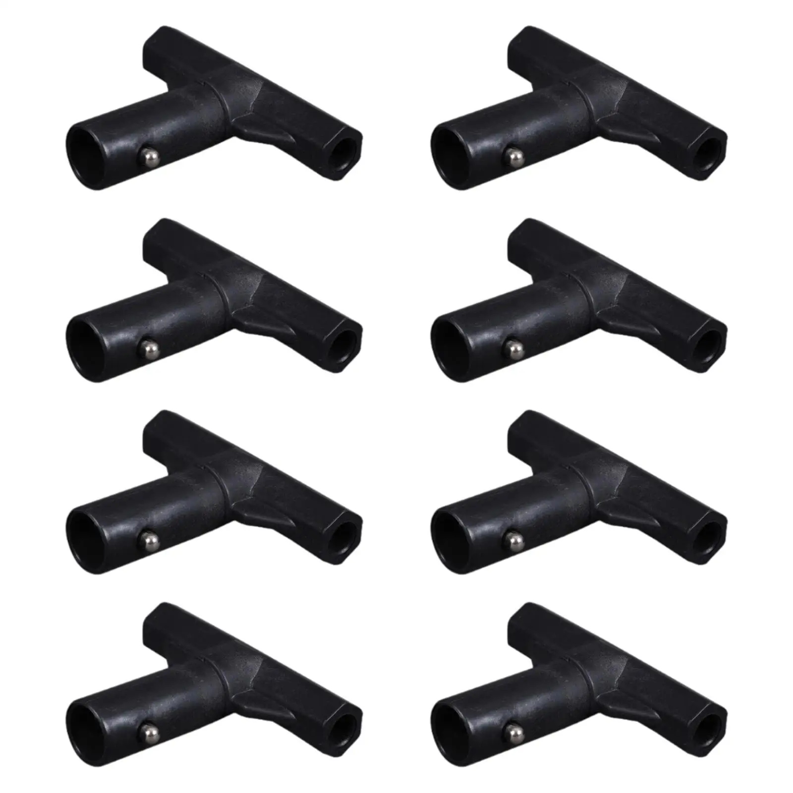 

8 Pieces Trampoline T Tube Connector Fittings Lightweight Sleeves Protection Connection for Park Backyard Outdoor Garden Yard